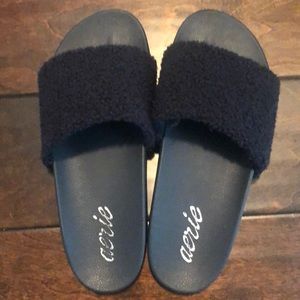 American Eagle plush slides